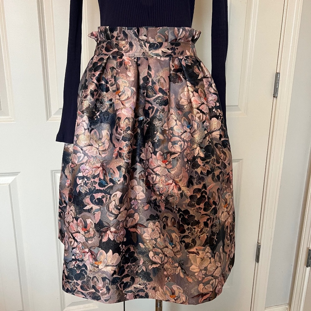 Ted Baker ZEVI Eloquent Jacquard Ruched Skirt